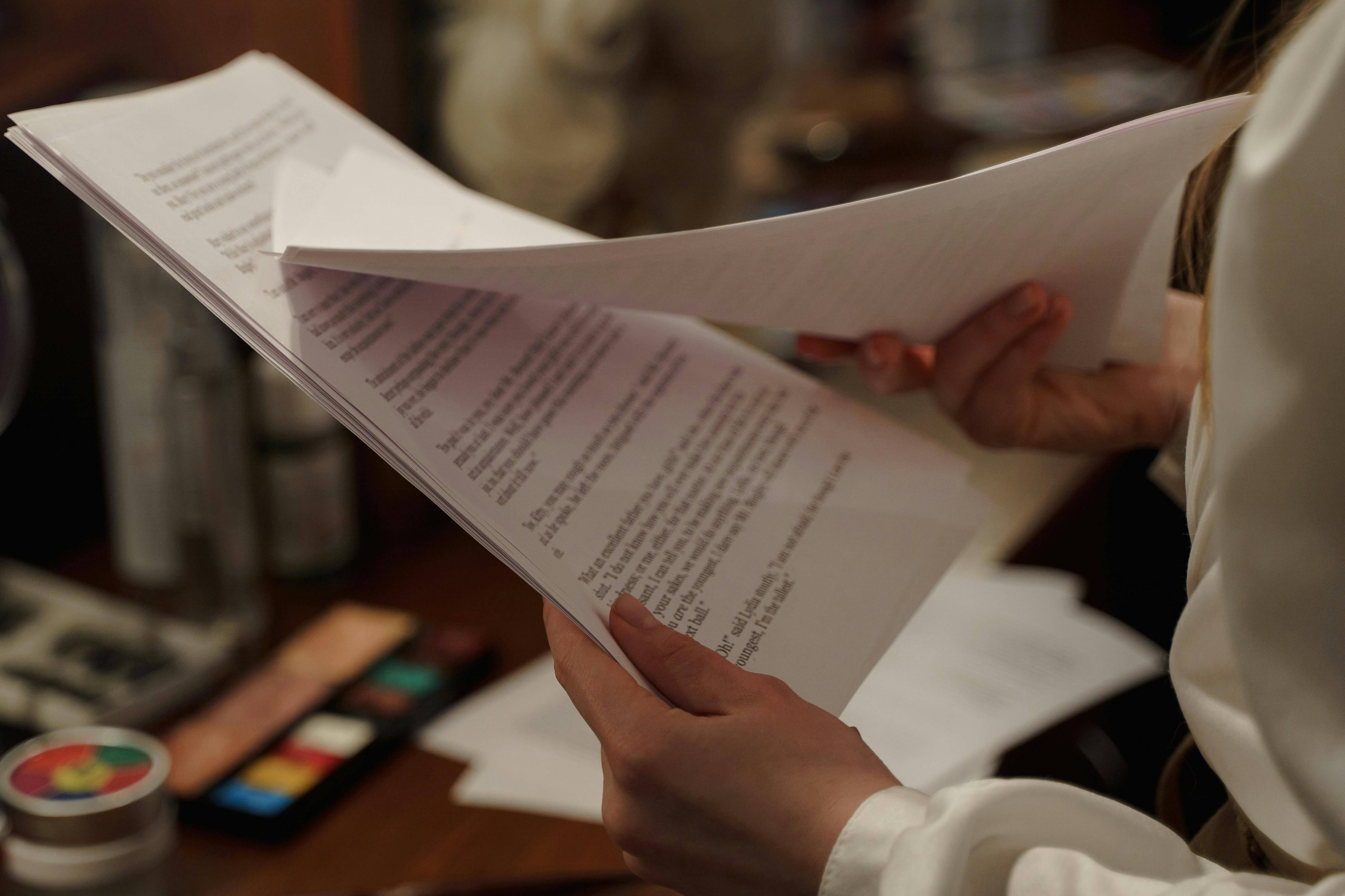 Reading a transcript